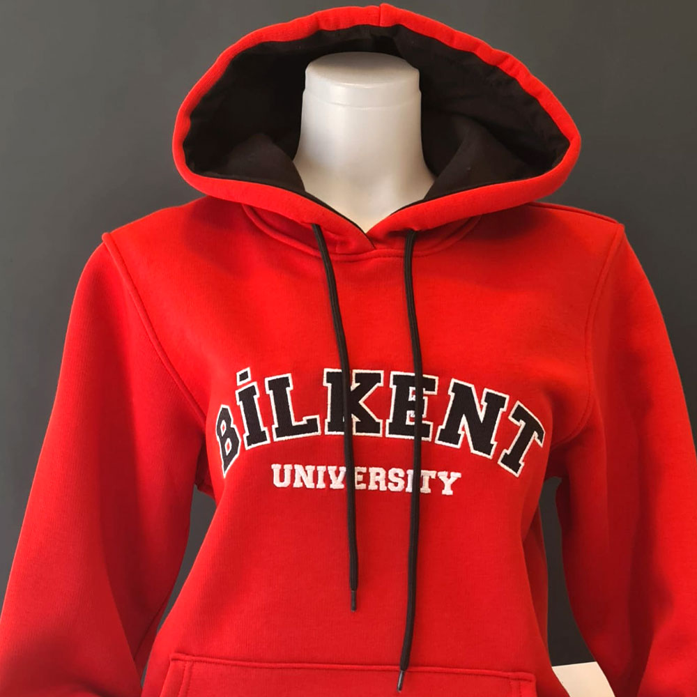 Kapüşonlu Kırmızı Sweatshirt