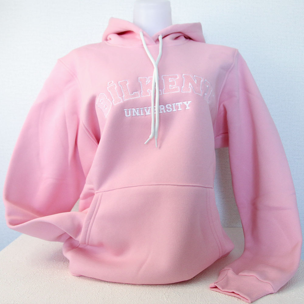 Pembe Kapüşonlu Sweatshirt