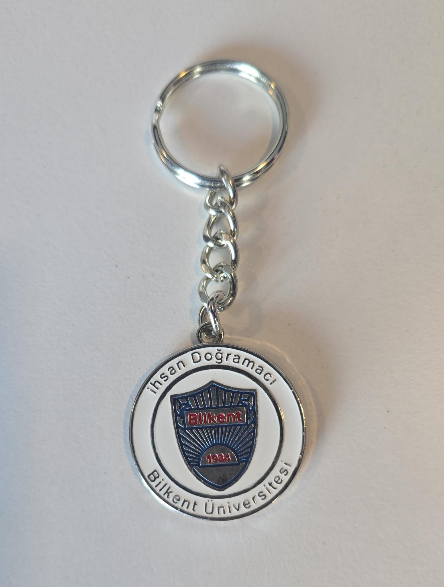 BİLKENT ANAHTARLIK BEYAZ LOGO